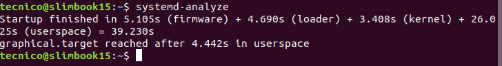 Controlando el tiempo de arranque con systemd-analyze