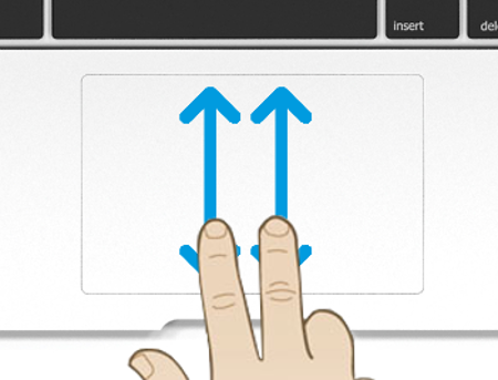 touchpad 2dedos